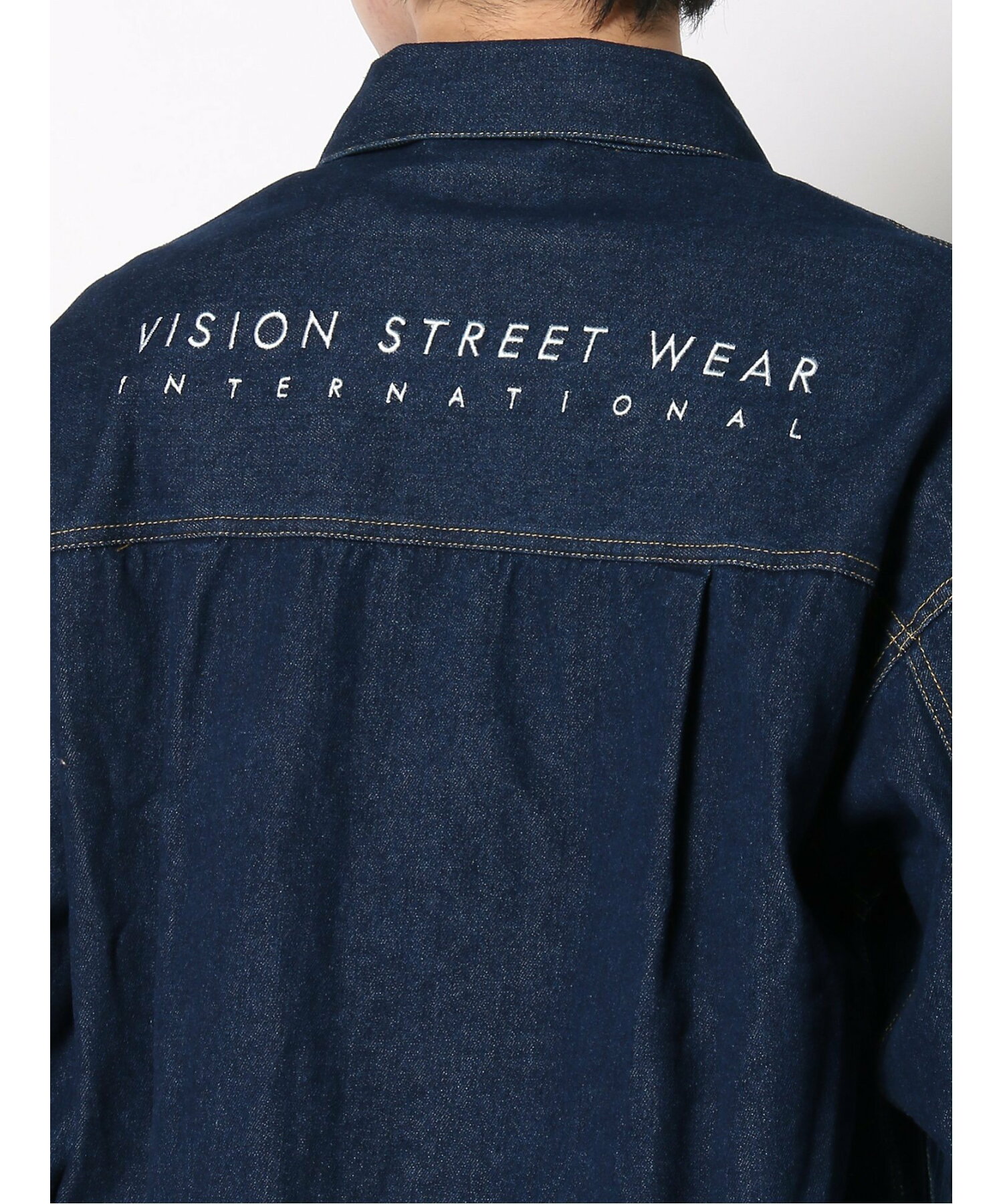 VISION/(M)オーバーサイズ カラーデニムジャケット